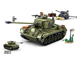 sluban-wwii-m261-pershing-medium-tank-2in1