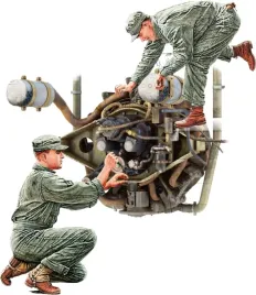 miniart-1-35-us-tank-repair-crew-continental-w670-engine-molded-color