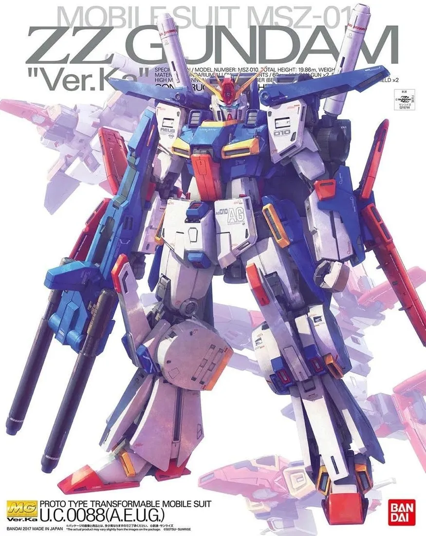 bandai-spirits-gundam-mg-1-100-zz-ver-ka-multicolor-7-polegadas