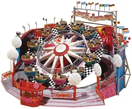 faller-140439-roundabout-flipper-with-mtr-ho-scale-building-multicoloured