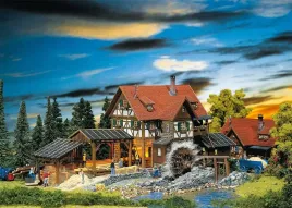 faller-130229-black-forest-sawmill-kit-with-motor-ii-multicoloured-medium