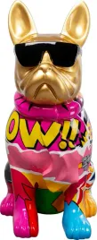 kare-design-deco-figurine-graffiti-dog-gold-multicolor-49x24x8-cm