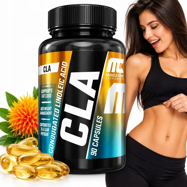 SPALACZ TŁUSZCZU CLA odchudzanie redukcja Muscle Care CLA 90 kaps.