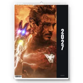 kalendarz-scienny-2027-iron-man-a3-zaznaczone-swieta-imieniny