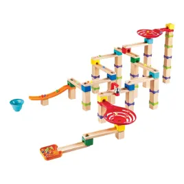 hape-tricks-n-twists-marble-track-set-3y-80-piece-steam-run-pink-129-pcs