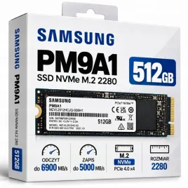dysk-ssd-512gb-samsung-pm9a1-or-m-2-or-nvme-or-4-0x4-or-mzvl2512hcjq-00bh1