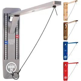 gosports-hook-21-wall-mounted-ring-swing-game-with-foldable-gray-32-inch