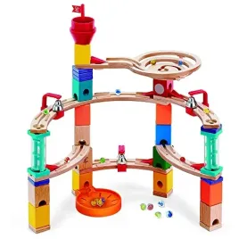 hape-castle-escape-or-quadrilla-whirlpool-wooden-marble-run-construction