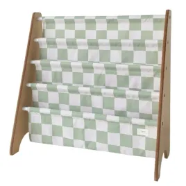3-sprouts-stojak-na-ksiazki-recycled-checkerboard-green