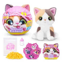 pets-alive-smitten-kittens-series-2-calico-cat-by-zuru-7-87-inches