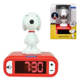 lexibook-snoopy-nightlight-alarm-clock-rl800pnlxb-red