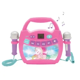 lexibook-unicorn-portable-karaoke-digital-player-for-kids-microphones