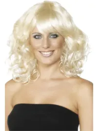 smiffys-womens-ladies-foxy-mid-length-wig-one-size-blonde