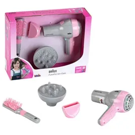 theo-klein-5850-braun-hairdryer-with-diffuser-and-brush-toy