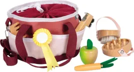 small-foot-horse-grooming-set-with-bag-red14-cm-h-x-20-cm-o-x-12-cm
