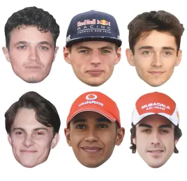 star-cutouts-cmp22-motor-racing-six-pack-cardboard-face-masks-one-size