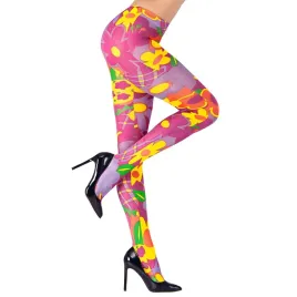 pantyhose-flower-power-2cols-asstd-accessory-for-multicolor-one-size