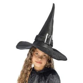 boland-00157-children-s-halloween-black-kendra-witch-hat-with-one-size