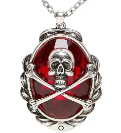 skull-cross-bones-red-gem-necklace-women-s-halloween-silver-standard-size