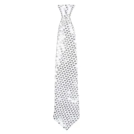 boland-1-piece-tie-length-40-cm-with-elastic-band-spangles-silver-40cm