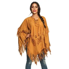 boland-44095-indian-poncho-brown-one-adults-cape-in-leather-size