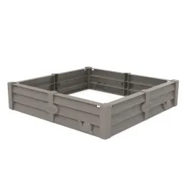 smoby-life-square-garden-bin-sandpit-or-grey-76-cm-x-76-cm-x-17-cm