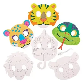 baker-ross-fx556-rainforest-animal-colour-in-masks-pack-of-10-arts-and