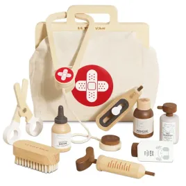 le-toy-van-wooden-animal-vet-play-set-pretend-play-pet-carrier-kit-with