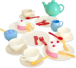 casdon-33-piece-tea-set-colourful-toy-playset-with-28-5-x-14-x-16-cm