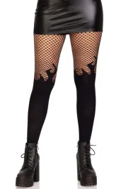 leg-avenue-women-s-opaque-flame-tights-with-fishnet-top-costume-hosiery