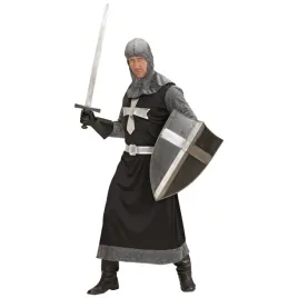 dark-crusader-black-silver-costume-small-for-medieval-multi-coloured