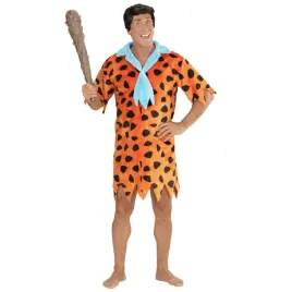 widmann-05801-adults-stoneage-man-costume-tunic-with-tie-multicoloured