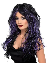 smiffys-gothic-bride-wig-purple-longblack-with-streaks-one
