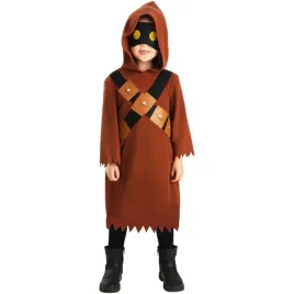 rubies-star-wars-jawa-kids-costume-with-hooded-robe-multicolured-3-4-years