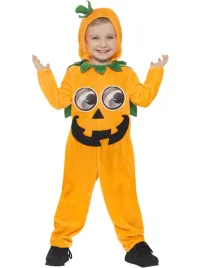 smiffys-pumpkin-toddler-costume-orange-black-with-1-2-years