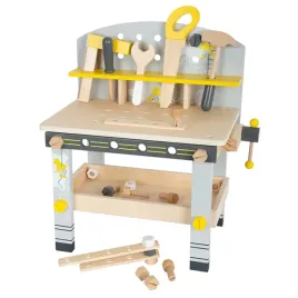 small-foot-11805-compact-miniwob-workbench-made-of-wood-grey-yellow