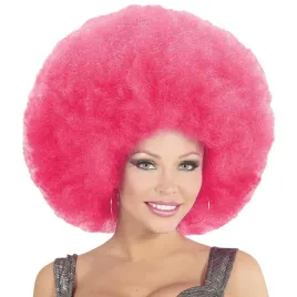widmann-afro-wig-one-size-pink