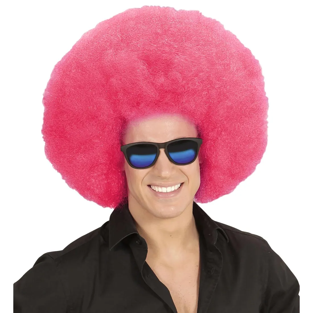 widmann-afro-wig-one-size-pink
