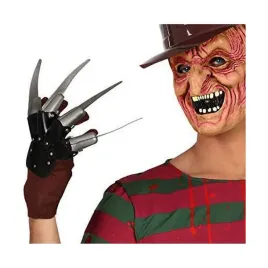 atosa-38968-unisex-halloween-gloves-adult-brown-silver-unique-adulte