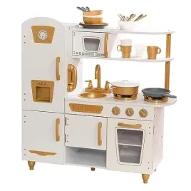 kidkraft-modern-white-toy-kitchen-with-gold-accents-and-27-piece-cookware