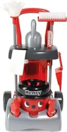 casdon-henry-and-hetty-toys-henry-deluxe-cleaning-trolley-red