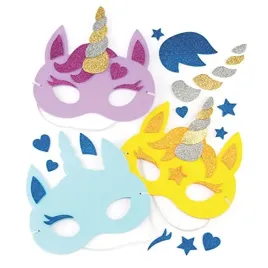baker-ross-ar394-unicorn-foam-mask-kits-ideal-craft-for-kids-to-make-and