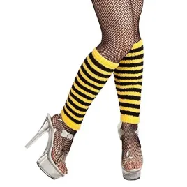 boland-01718-polka-dots-for-leg-warmers-fancy-dress-bee-yellow-black