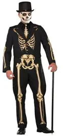 bristol-novelty-78254-skeleton-formal-costume-chest-size-42-44-inch
