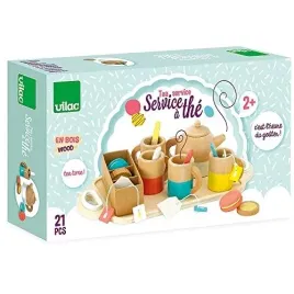 vilac-21-piece-wooden-tea-set-for-kids-includes-teapot-with-tea-bags-and