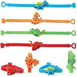 baker-ross-fc947-dinosaur-wrist-bands-pack-of-8-kids-party-bag-fillers