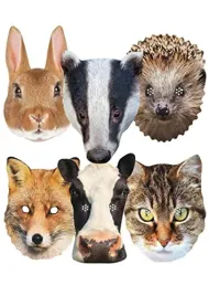 star-cutouts-ltd-badger-fox-cow-hedgehog-cat-rabbit-l-pack-of-six-l