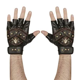 widmann-wdm95704-pair-of-gloves-skull-with-crossbones-fingerless