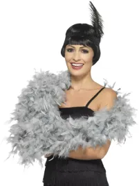 smiffys-deluxe-boa-silver-180cm-80g-1920-s-razzle-fancy-dress-one-size