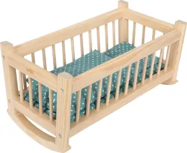 small-foot-natural-dolls-cradle-wooden-bed-with-44-x-23-x-22-cm